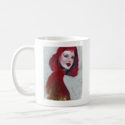 Fem Portrait - Rot Kaffeetasse (Links)