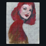 Fem Portrait - Rot Puzzle<br><div class="desc">Fem Portrait I von Jennifer Paxton Parker. | 140912GG</div>