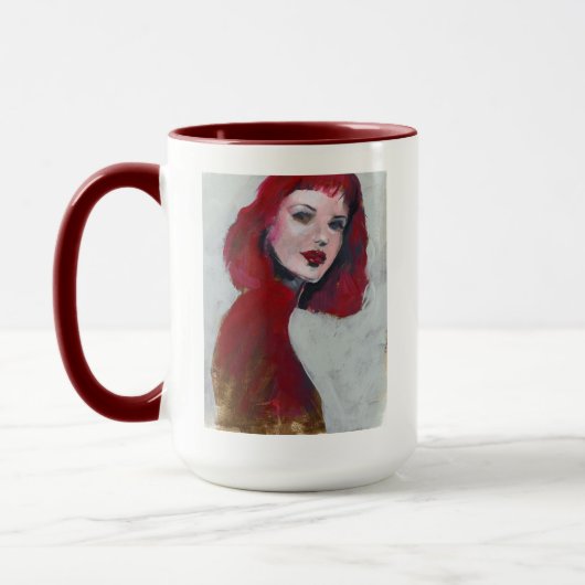 Fem Portrait - Rot Tasse (Links)