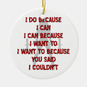 Fem Weightlift macht ich, weil du sagtest, dass es Keramik Ornament (Vorne)