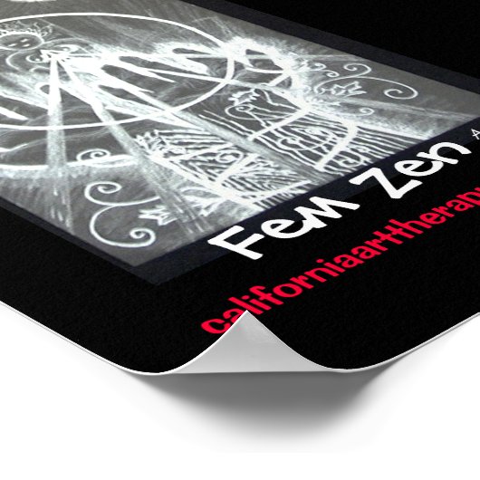 Fem- Zen-Plakat Poster (Ecke)