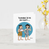 Female 31st Birthday Karte (Gelbe Blume)