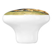 Female and Male Lions under a Tree Keramikknauf (Seitenansicht)