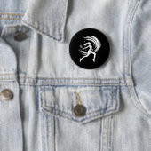 Female Badminton Player Drawing Shuttle  Button (Beispiel)