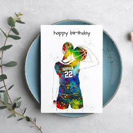 Female Basketball Player Karte