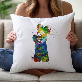 Female Basketball Player Kissen