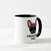 Female Blue French Bulldog Frenchie Dog Vater Tasse (VorderseiteRechts)