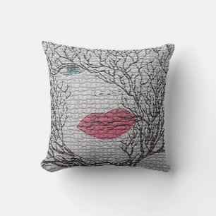 Female Fantasy Abstrakt Throw Kissen