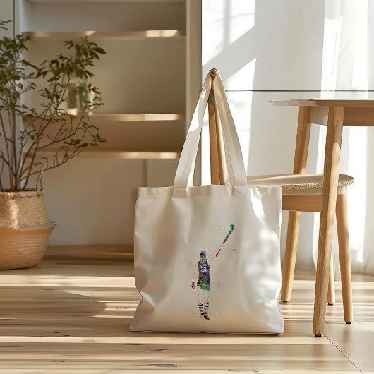 Female Field Hockey Player Tragetasche