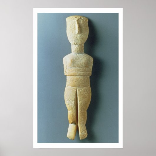 Female figurine, early Cycladic, c.2800-2300 BC (m Poster (Vorne)