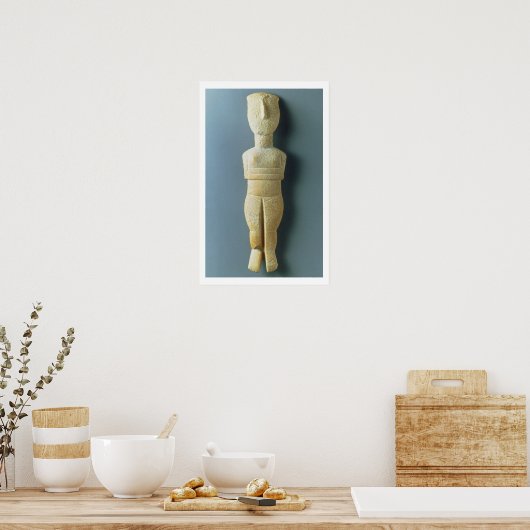 Female figurine, early Cycladic, c.2800-2300 BC (m Poster (Küche)