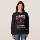 Female Firefighter Fireman Apparel Firefighting fo Sweatshirt (Vorne ganz)