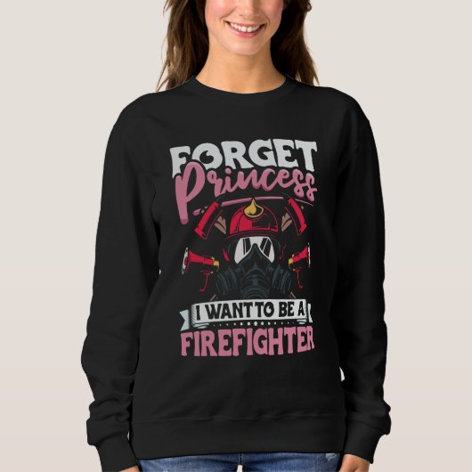 Female Firefighter Fireman Apparel Firefighting fo Sweatshirt (Vorderseite)