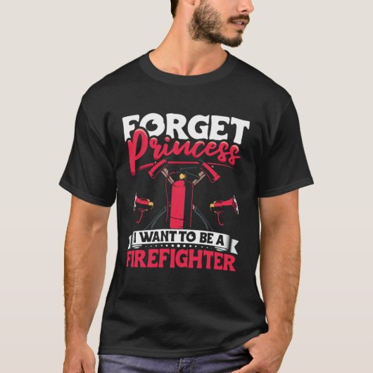 Female Firefighter Fireman Apparel Firefighting fo T-Shirt (Vorderseite)
