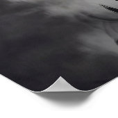 Female Firefighter Red Line American Flag Tribute Poster (Ecke)