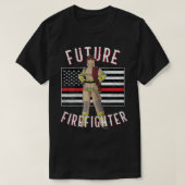 Female Firefighter Thin Red Line for Future Firefi T-Shirt (Design vorne)