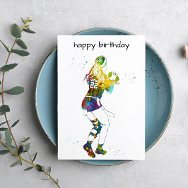 Female Flag Football Player Karte