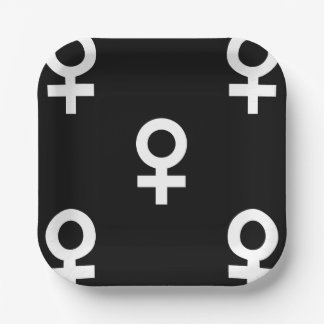 female gender symbol black white pappteller