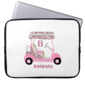 Female Golf Cart Personalize Laptopschutzhülle (Vorderseite)