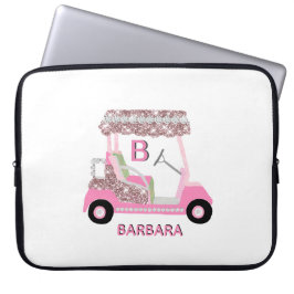 Female Golf Cart Personalize Laptopschutzhülle