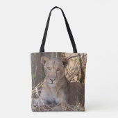 Female Lion Tote Bag Tasche (Rückseite)
