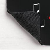 Female Music Face Mousepad (Ecke)