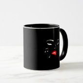 Female Music Face Tasse (VorderseiteRechts)