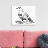 Female Northern Flicker Leinwanddruck (Insitu (Wohnzimmer))