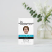 Female Pastor Custom Visitenkarte (Stehend Vorderseite)