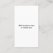 Female Pastor Custom Visitenkarte (Rückseite)