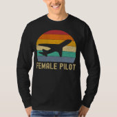 Female Pilot Definition  Aviation T-Shirt (Vorderseite)