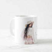 Female Pink Shorts  Kaffeetasse (Vorderseite Links)