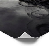 Female Police Tribute Blue Line American Flag LEO Poster (Ecke)