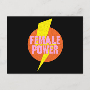 Female Power Feminist Feminism Womens Rights Gift Postkarte