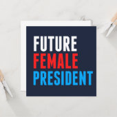 FEMALE PRESIDENT KARTE (Vorderseite/Rückseite Beispiel)