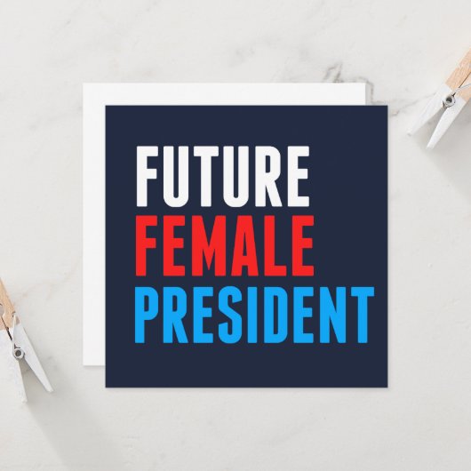 FEMALE PRESIDENT KARTE (Vorderseite/Rückseite Beispiel)