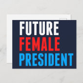 FEMALE PRESIDENT POSTKARTE (Vorne/Hinten)