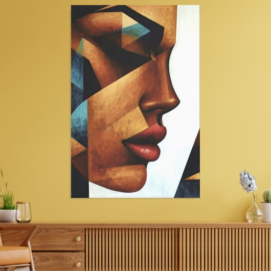 Female Reflection Leinwanddruck (Insitu (Wohnzimmer))