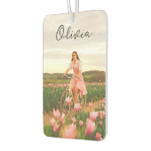 Female Romantic Custom Photography Autolufterfrischer (Links)