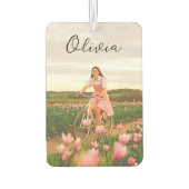 Female Romantic Custom Photography Autolufterfrischer (Rückseite)