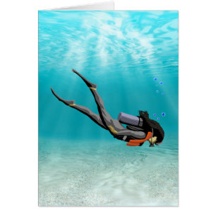 Female S.C.U.B.A. Diver
