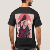 female samurai T-Shirt (Rückseite)