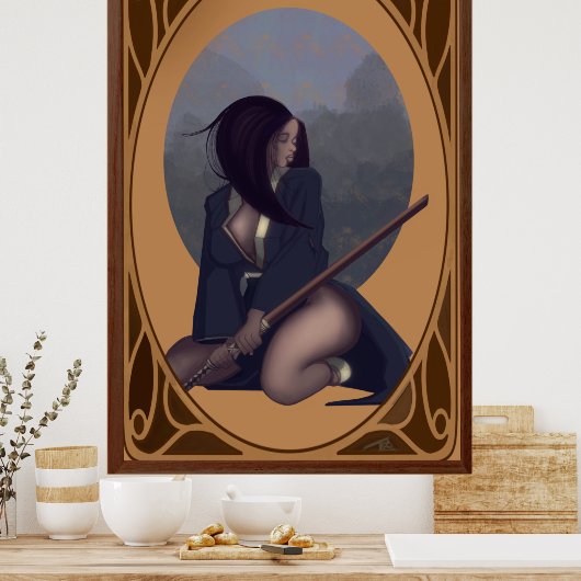 Female Samuria Poster (Küche)