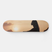 Female Silhouette at Sunset Skateboard (Horizontal)