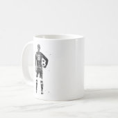 Female Soccer Goalie Kaffeetasse (Vorderseite Links)