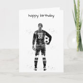 Female Soccer Goalie Karte (Vorderseite)