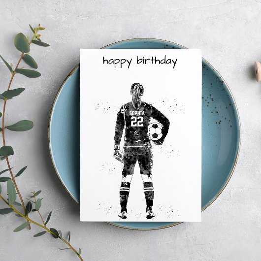 Female Soccer Goalie Karte