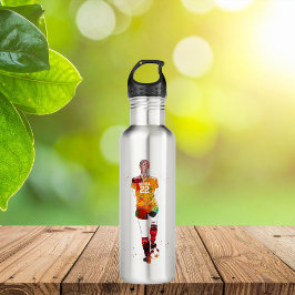 Female Soccer Player  Edelstahlflasche