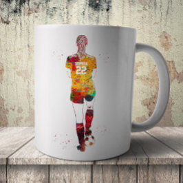 Female Soccer Player Kaffeetasse