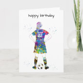 Female Soccer Player Karte (Vorderseite)